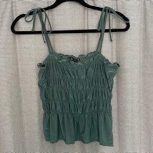 Zara Smocked Crop Top